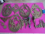 ANTIEKE KLOK COMTOISE ORNAMENTEN MESSING PENDULE, Antiek en Kunst, Ophalen of Verzenden