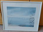 Lijst 'Blue Lake' - afbeelding van Henri Leonard - 52x42 cm., Ophalen, Kunststof, Gebruikt, Minder dan 50 cm