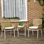 3-Delige Outdoor Tuintafel en Stoel Set, Verzenden, Nieuw