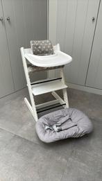 Stokke tripp trapp kinderstoel compleet babyset newbornset, Ophalen, Zo goed als nieuw, Meegroeistoel, Stoelverkleiner