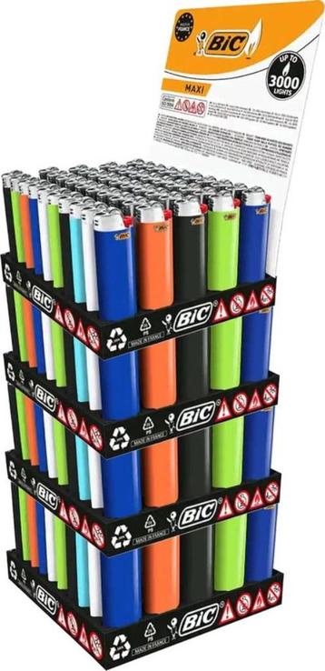 4 X BIC lighter aansteker maxi J26 Display ( 50stuks ) beschikbaar voor biedingen
