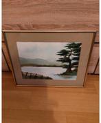 Tekening in lijst 🌼van de bekende Margareth Murphy Ierland, Ophalen, Zo goed als nieuw, Hout, Minder dan 50 cm