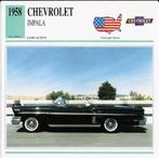 F23 autokaart chevrolet impala 1958, Ophalen of Verzenden, Zo goed als nieuw, Auto's