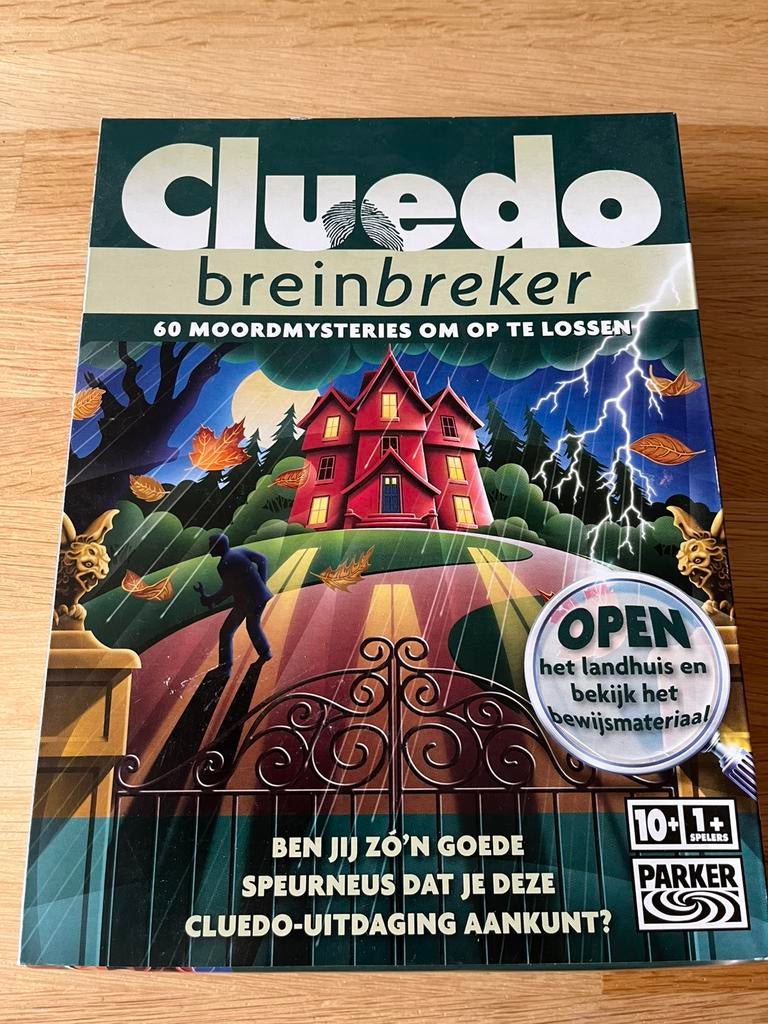 Cluedo breinbreker bordspel, Een of twee spelers, Ophalen of Verzenden, Gebruikt
