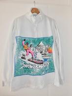 Fong Leng sweater vintage jaren 80 maat M snowboard, Maat 38/40 (M), Wit, Ophalen of Verzenden, Gedragen