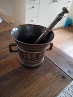 Antieke vijzel met stamper - 1825, Ophalen of Verzenden, Brons