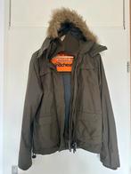 Superdry Winterjas met capuchon small, Ophalen of Verzenden, Zo goed als nieuw, Maat 46 (S) of kleiner, Blauw