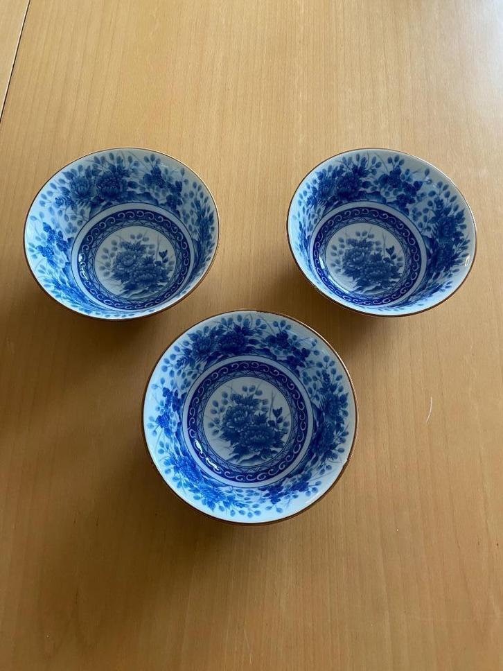 3 Japanse Juzan Gama kommen, Antiek en Kunst, Antiek | Porselein, Ophalen of Verzenden