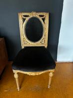 Brocante stoel goud zwart, Ophalen