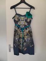 Steps jurk. Donkerblauw met print. Maat 42., Maat 38/40 (M), Blauw, Ophalen of Verzenden, Zo goed als nieuw
