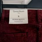 Queen Hearts nieuw bordeaux rode broek super skinny XS 34612, ., Nieuw, Ophalen of Verzenden, Queen Hearts