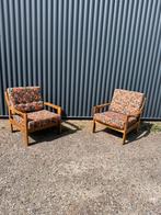 Vintage set fauteuils easy chair gebloemd prijs voor 2 stuk, Ophalen of Verzenden