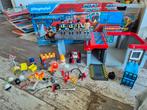 Playmobil brandweerkazerne, auto en helikopter, Ophalen, Gebruikt, Complete set