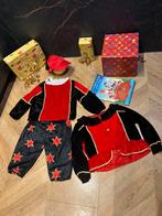 Pietenpak maat 122 zwart rood club van sinterklaas set, Ophalen of Verzenden, Zo goed als nieuw