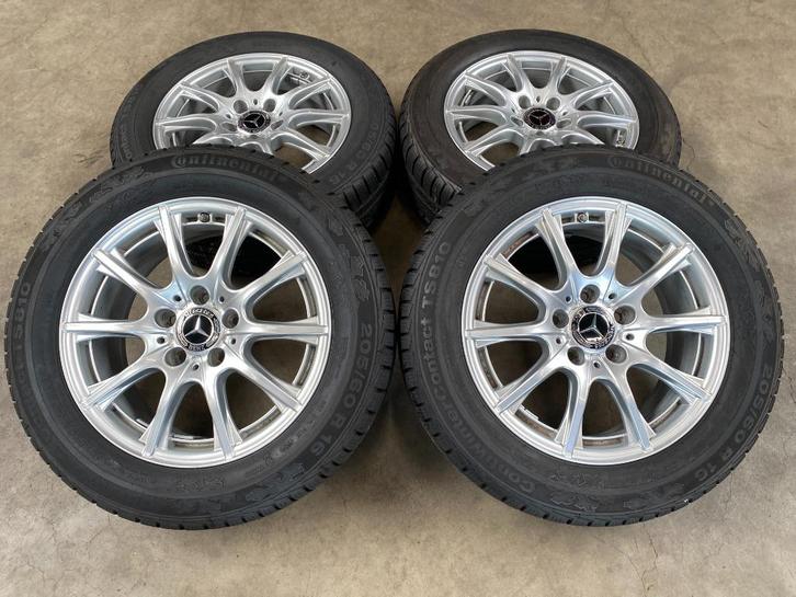 ❄️ 16 inch originele velgen + winterbanden MB C klasse W205, Auto-onderdelen, Banden en Velgen, Banden en Velgen, Winterbanden