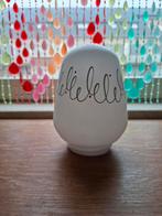 Vintage plafondlamp lampenkap, Wit, Ophalen of Verzenden, Zo goed als nieuw, Minder dan 25 cm