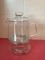 Glazen theepot en theelicht Douwe Egberts, Overige typen, Ophalen of Verzenden, Overige stijlen, Glas