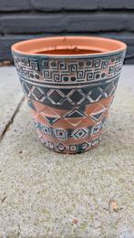 Terracotta bloempot, Gebruikt, Rond, Ophalen of Verzenden, Tuin