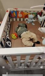 Ledikant box bedje ‼️Gratis‼️, Ophalen, Gebruikt, Vierkant, In hoogte verstelbaar