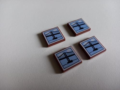 NIEUW: Reddish Brown Tile 2 x 2 with Suspension Bridge Patte, Kinderen en Baby's, Speelgoed | Duplo en Lego, Nieuw, Lego, Losse stenen