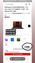 Msi katana  gf76 gaming laptop, Eén persoon, Cadeaubon