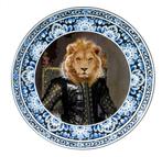 Koning leeuw wandbord Heinen Delfts Blauw, Huis en Inrichting, Woonaccessoires | Wanddecoraties, Ophalen of Verzenden, Zo goed als nieuw