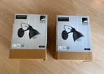 2x zwarte wandspot Eglo nieuw in doos, Huis en Inrichting, Lampen | Spots, Ophalen of Verzenden, Nieuw, Metaal of Aluminium, Plafondspot of Wandspot