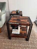 Mooie tafeltjes van D-Bodhi. Twee stuks a 50 euro., Huis en Inrichting, Minder dan 55 cm, Zo goed als nieuw, Industrieel, Rechthoekig