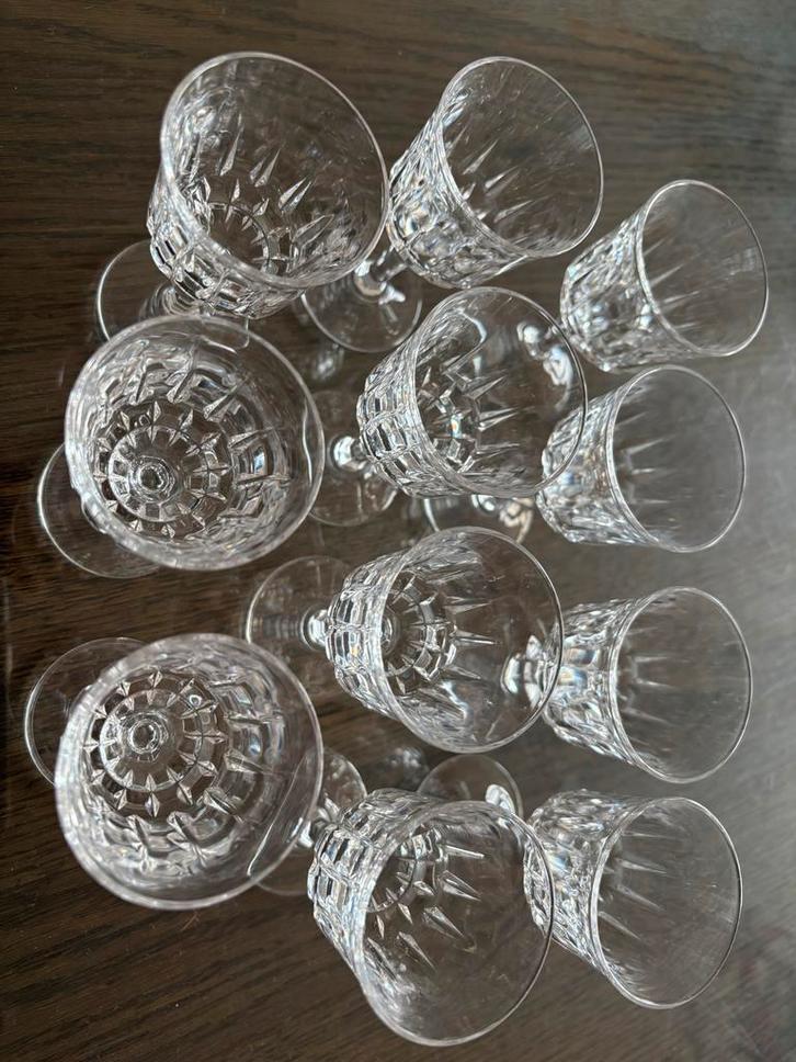 Kristallen borrel/likeurglaasjes  (11 stuks), Antiek en Kunst, Antiek | Glas en Kristal, Ophalen