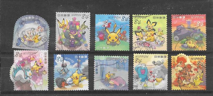 Japan 2021 gestempelde serie Pokemon, Postzegels en Munten, Postzegels | Azië, Gestempeld, Oost-Azië, Verzenden