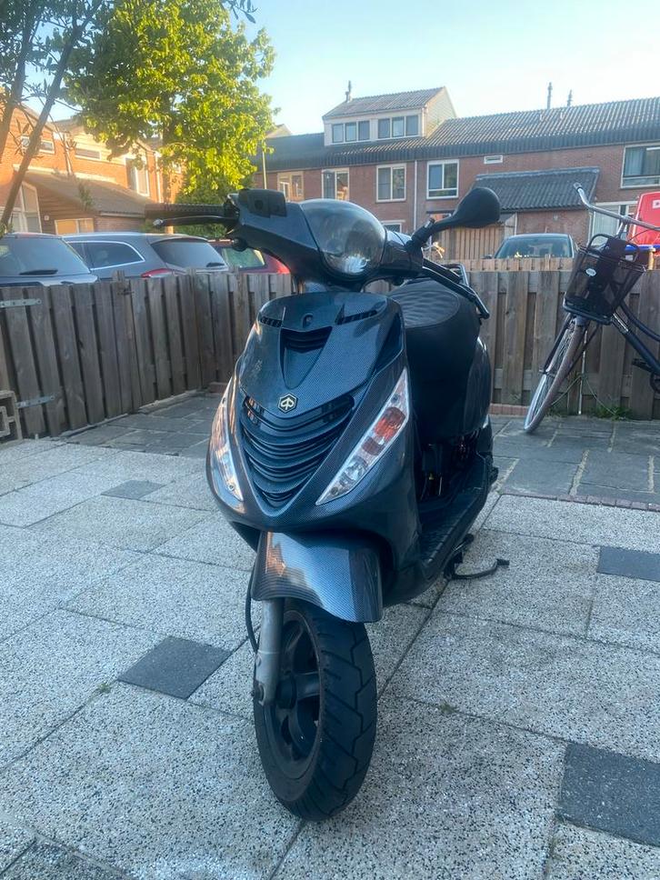 Piaggio Zip blauwe plaat, Fietsen en Brommers, Brommeronderdelen | Scooters, Gebruikt, Piaggio, Overige typen, Ophalen of Verzenden