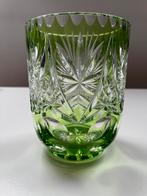 VTG geslepen gedubbeld kristal vaas cut to clear crystal, Ophalen of Verzenden