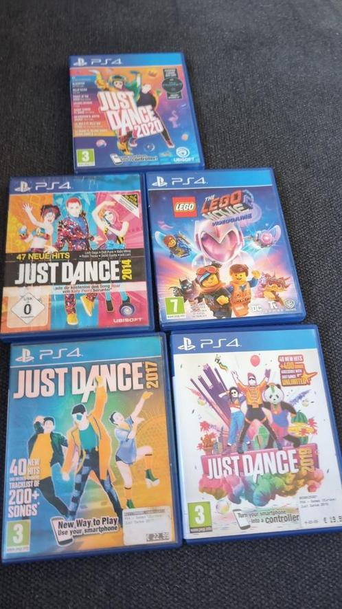 PS4 Spellen te koop – Just Dance & LEGO, Spelcomputers en Games, Games | Sony PlayStation 4, Zo goed als nieuw, Muziek, 3 spelers of meer