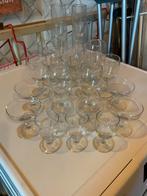 22 glazen. Glasservies., Glas of Glazen, Ophalen of Verzenden, Effen, Glas