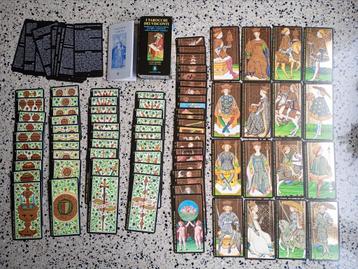 Prachtige Tarot kaarten gold plated Visconti VASTE PRIJS  beschikbaar voor biedingen