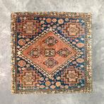 Unieke opbergpoef met Perzisch tapijt & kelim – 48x48x50 cm, Ophalen, ., 50 tot 75 cm, .