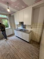 Keukenblok met wasbak, Huis en Inrichting, Ophalen, Gebruikt, 100 tot 150 cm, Wit