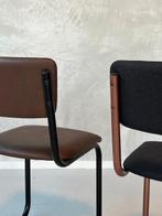 Retro sledestoelen nieuw eetkamerstoelen buisstoel prijs p/s, Ophalen, Leer, Valk, Eén