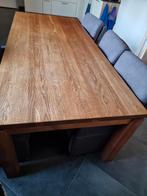 Teakhouten tafel afm 2.20 x 1 mtr., Ophalen, Zo goed als nieuw