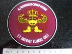 sticker a/koningscompagnie 11 infbat lumbl ggj logo embleem, Verzamelen, Stickers, Verzenden, Zo goed als nieuw, Bedrijf of Vereniging