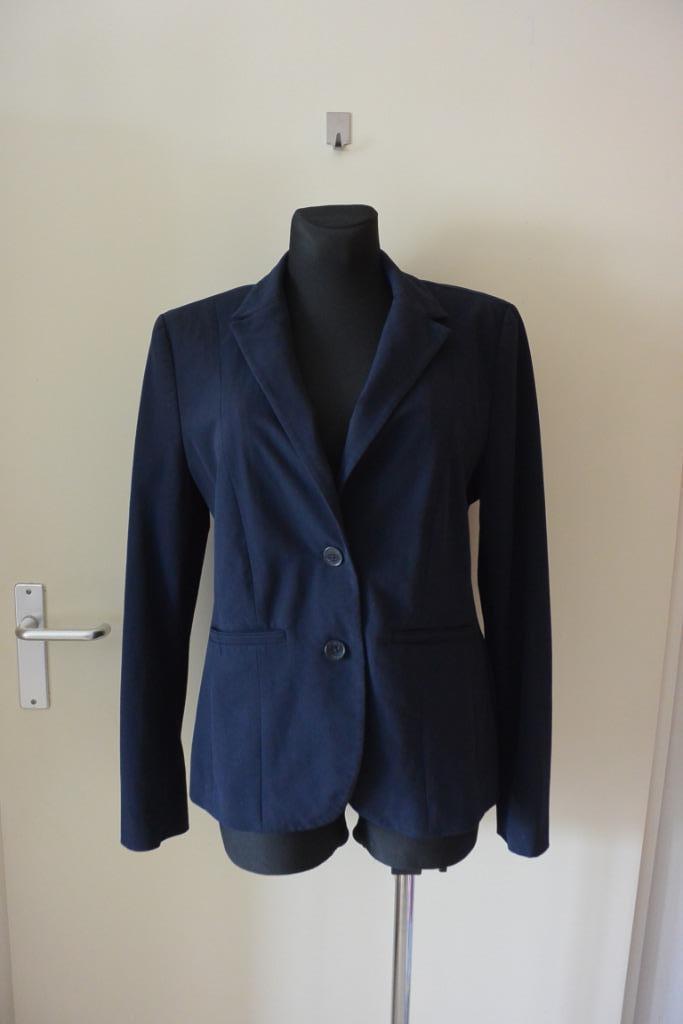 More & More jasje 42 donker blauw zga nieuw, Kleding | Dames, Jasjes, Kostuums en Pakken, Zo goed als nieuw, Jasje, Maat 42/44 (L)