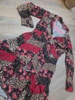 Geisha dames jurk zwart/rood met print maat M, Maat 38/40 (M), Ophalen of Verzenden, Zo goed als nieuw, Rood