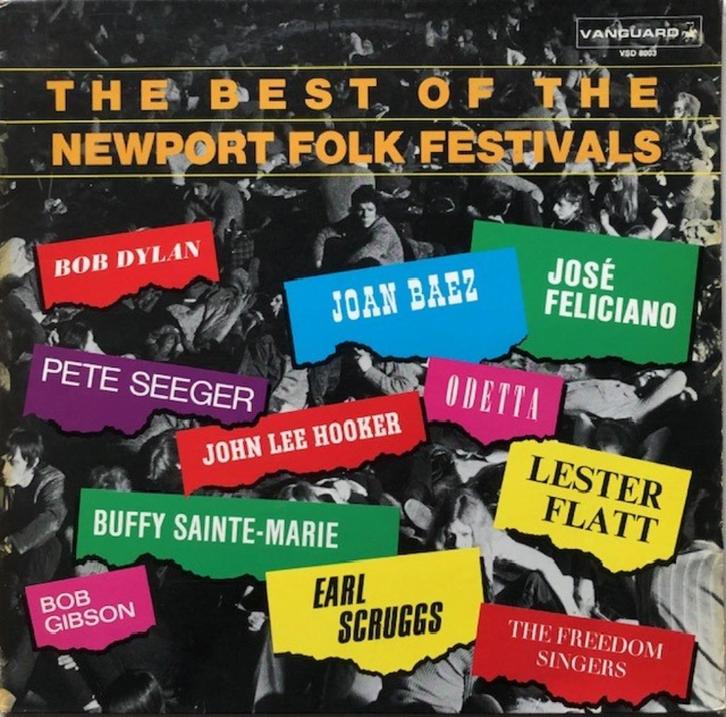 BEST OF THE NEWPORT FOLK FESTIVALS LP: O.A. BOB DYLAN, Cd's en Dvd's, Vinyl | Pop, Gebruikt, 1960 tot 1980, 12 inch, Ophalen of Verzenden