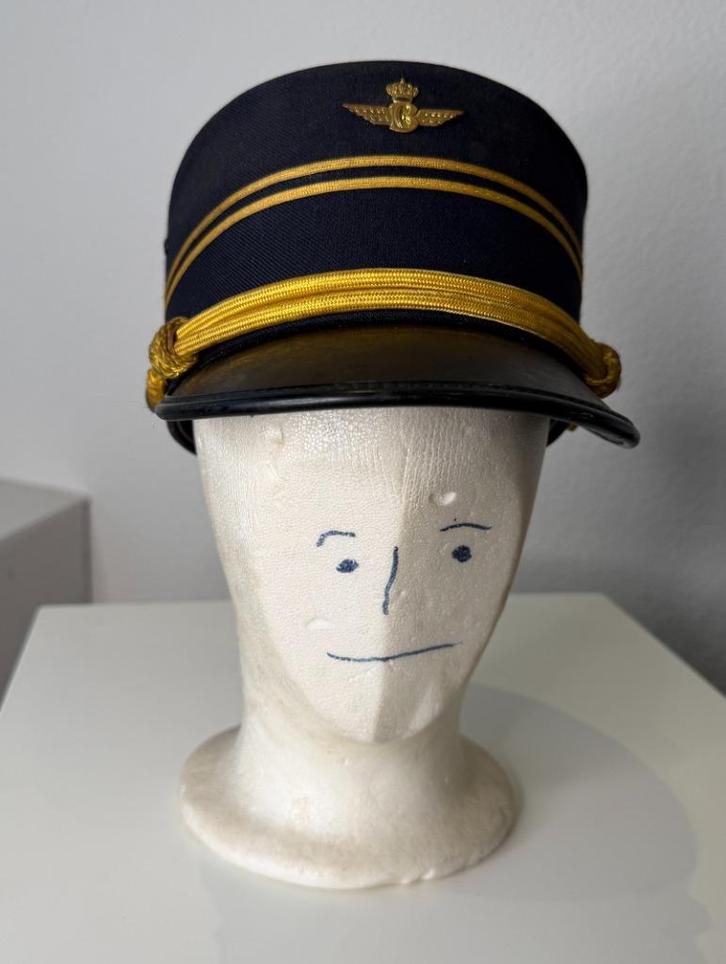 Vintage NMBS Spoorwegpet / Conducteurskepie – België, Verzamelen, Spoorwegen en Tramwegen, Gebruikt, Trein, Overige typen, Ophalen of Verzenden