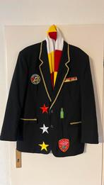 Oeteldonk jas maat 52 heren zwart L, Maat 52/54 (L), Carnaval, Ophalen of Verzenden, Zo goed als nieuw