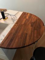 Nieuw Notenhouten Barblad - 120x60x4 cm, Doe-het-zelf en Verbouw, Hout en Planken, Ophalen, Nieuw