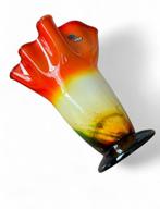 Murano Vaas Italië 1970 Vintage Glas Kunstobject Design Vaas, Ophalen of Verzenden