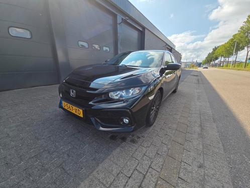 Honda Civic 1.0 I-vtec 129pk 2019 Zwart, Auto's, Honda, Civic, Benzine, Hatchback, Handgeschakeld, Geïmporteerd, Zwart, Voorwielaandrijving