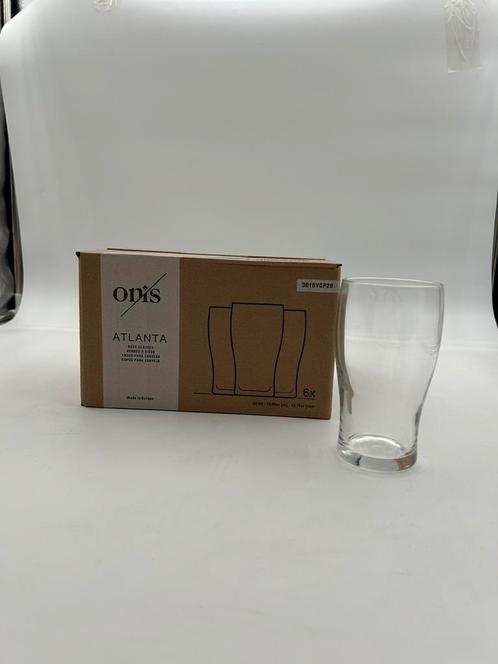 Nieuwe set van 6 Onis bierglazen – 30,5 cl – in doos, Verzamelen, Glas en Borrelglaasjes, Nieuw, Bierglas, Ophalen of Verzenden