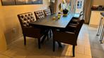 6 Dubbelmann Design Eetkamerstoelen, Huis en Inrichting, Tafels | Eettafels, Ophalen, Gebruikt, Rechthoekig, 50 tot 100 cm